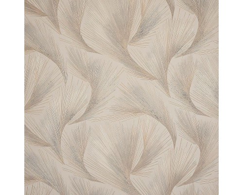 Обои Fipar Platino R 23713 Винил на флизелине (1,06x10,05) Серый/Золото/Бежевый, Абстракция/Перья