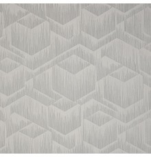 Обои Fipar Platino R 23706 Винил на флизелине (1,06x10,05) Серый/Серебряный, Геометрия