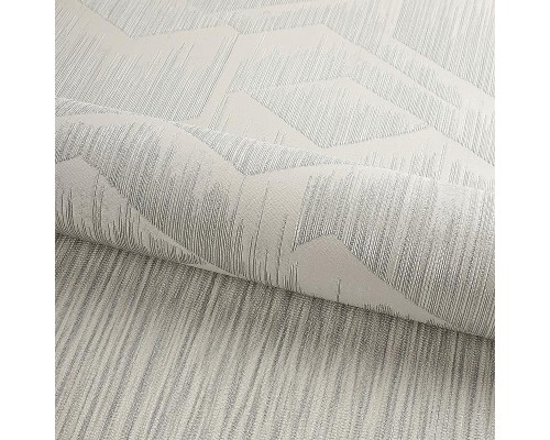 Обои Fipar Platino R 23706 Винил на флизелине (1,06x10,05) Серый/Серебряный, Геометрия