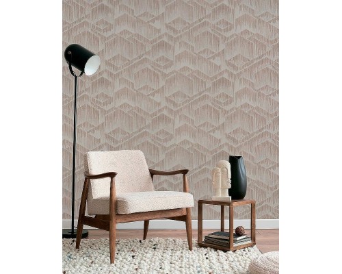 Обои Fipar Platino R 23712 Винил на флизелине (1,06x10,05) Бежевый, Геометрия