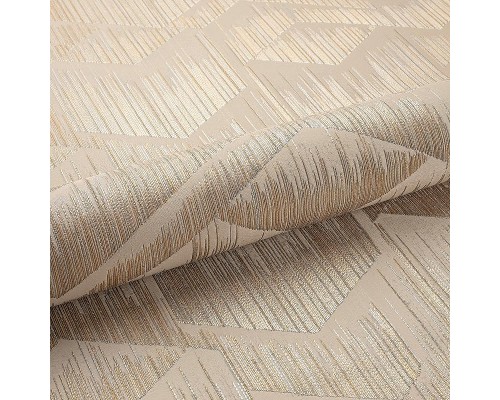 Обои Fipar Platino R 23714 Винил на флизелине (1,06x10,05) Коричневый/Золото, Геометрия