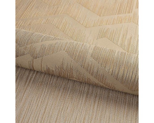 Обои Fipar Platino R 23716 Винил на флизелине (1,06x10,05) Коричневый/Золото, Геометрия