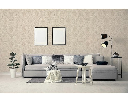 Обои Fipar Platino R 23736 Винил на флизелине (1,06x10,05) Бежевый, Дамаск