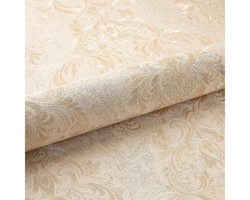Обои Fipar Platino R 23740 Винил на флизелине (1,06x10,05) Бежевый/Золото, Дамаск