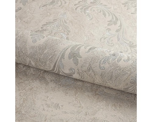 Обои Fipar Platino R 23743 Винил на флизелине (1,06x10,05) Серый/Коричневый, Дамаск