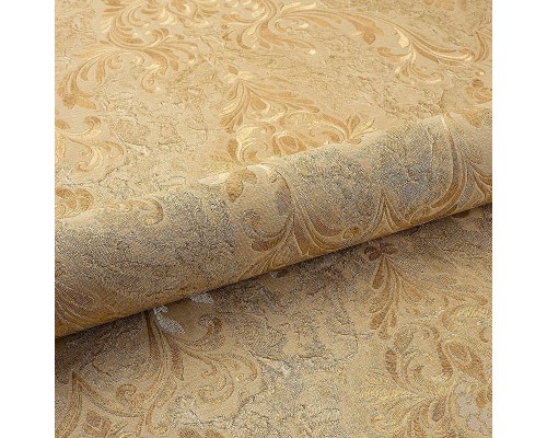 Обои Fipar Platino R 23744 Винил на флизелине (1,06x10,05) Бежевый/Золото, Дамаск
