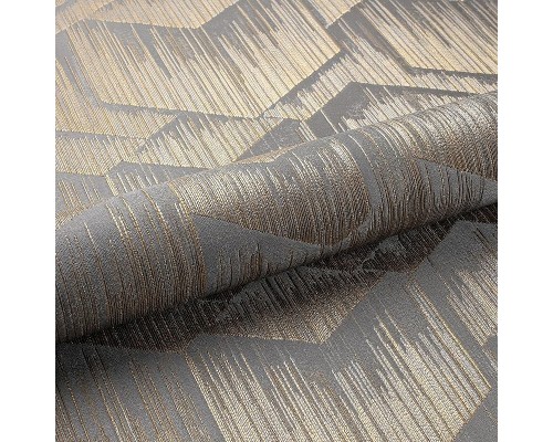 Обои Fipar Platino R 23703 Винил на флизелине (1,06x10,05) Серый/Серебряный/Бронзовый, Геометрия