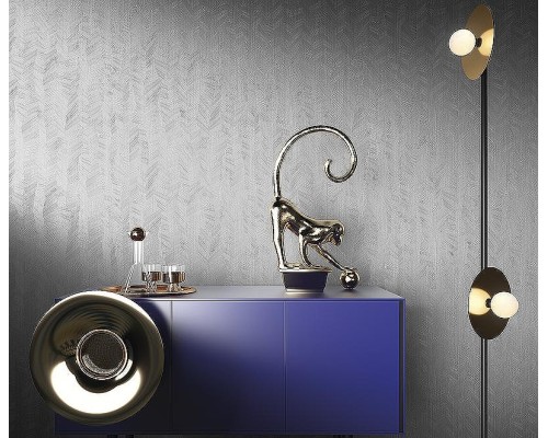 Обои Zambaiti Parati Fuksas Z54548 Винил на флизелине (0,7x10,05) Черный, Абстракция