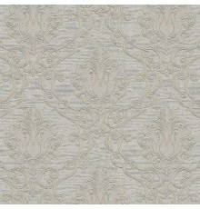 Обои Zambaiti Parati Tradizione Italiana 2025 Z21722 Винил на флизелине (0,53x10,05) Белый/Серый, Дамаск
