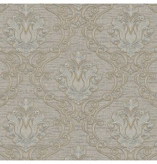 Обои Zambaiti Parati Tradizione Italiana 2025 Z21726 Винил на флизелине (0,53x10,05) Бежевый, Дамаск