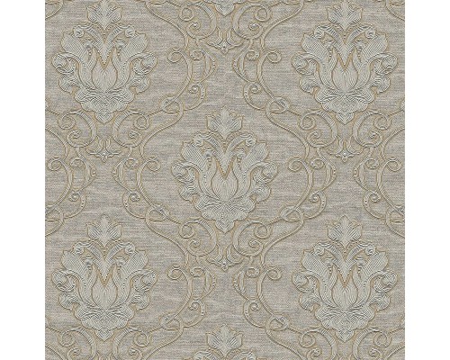 Обои Zambaiti Parati Tradizione Italiana 2025 Z21726 Винил на флизелине (0,53x10,05) Бежевый, Дамаск