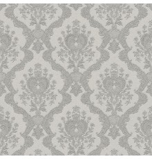 Обои Zambaiti Parati Tradizione Italiana 2025 Z21741 Винил на флизелине (0,53x10,05) Серый, Дамаск