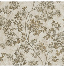 Обои Zambaiti Parati Tradizione Italiana 2025 Z21706 Винил на флизелине (0,53x10,05) Коричневый/Золото, Листья