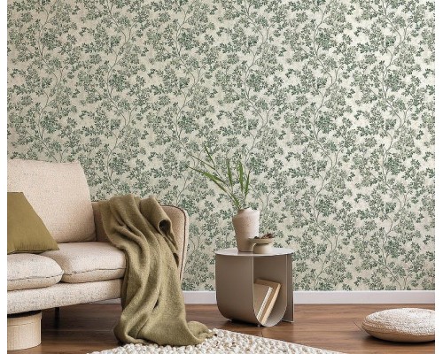 Обои Zambaiti Parati Tradizione Italiana 2025 Z21706 Винил на флизелине (0,53x10,05) Коричневый/Золото, Листья