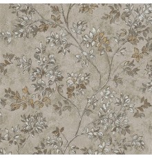 Обои Zambaiti Parati Tradizione Italiana 2025 Z21708 Винил на флизелине (0,53x10,05) Коричневый, Листья