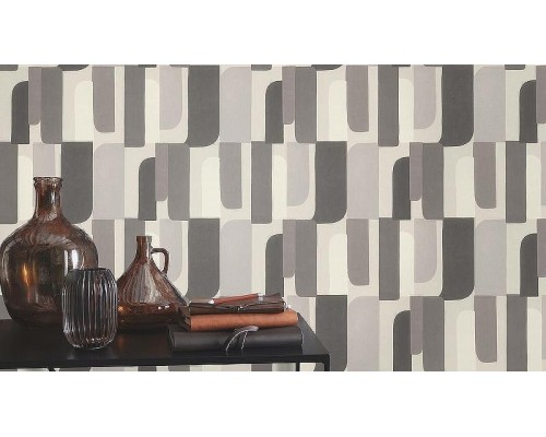 Обои RASCH Garden 330502 Винил на флизелине (0,53x10,05) Серый, Геометрия