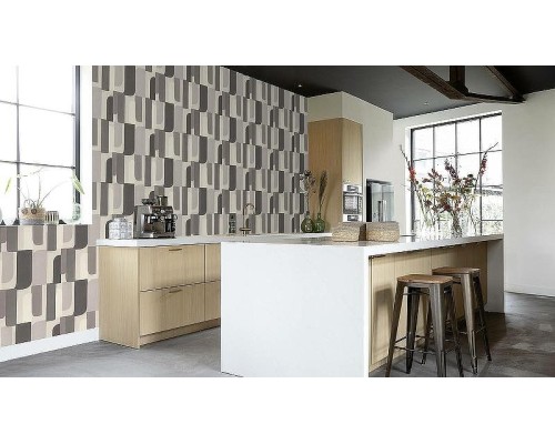 Обои RASCH Garden 330502 Винил на флизелине (0,53x10,05) Серый, Геометрия