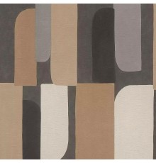 Обои RASCH Garden 330533 Винил на флизелине (0,53x10,05) Коричневый/Серый, Геометрия