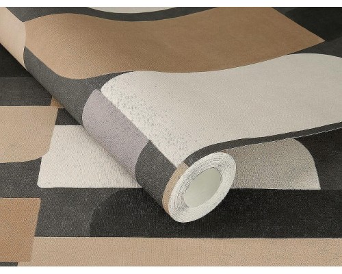 Обои RASCH Garden 330533 Винил на флизелине (0,53x10,05) Коричневый/Серый, Геометрия