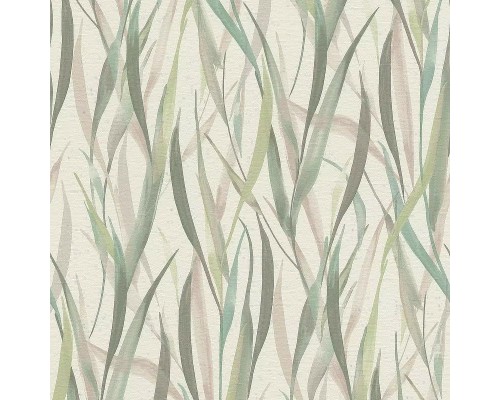 Обои RASCH Garden 330212 Винил на флизелине (0,53x10,05) Бежевый/Зеленый/Коричневый, Листья
