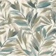Обои RASCH Garden 867640 Винил на флизелине (0,53x10,05) Бежевый/Зеленый, Листья