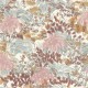 Обои RASCH Garden 868302 Винил на флизелине (0,53x10,05) Розовый/Бежевый/Бирюзовый, Листья/Цветы