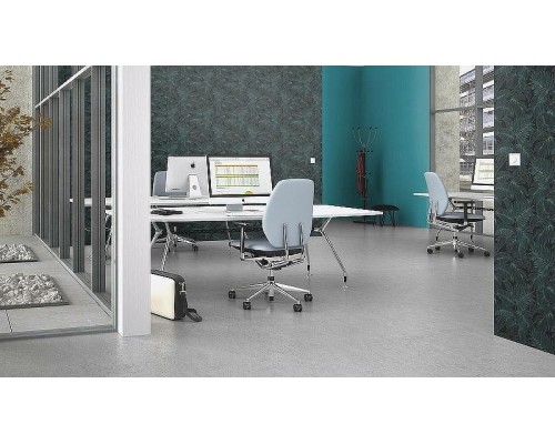 Обои RASCH Garden 690729 Винил на флизелине (0,53x10,05) Бирюзовый, Однотонные/Рогожка