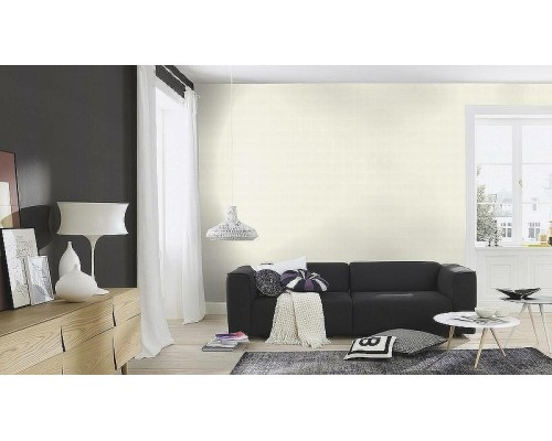 Обои RASCH Garden 688023 Винил на флизелине (0,53x10,05) Черный, Однотонные/Рогожка