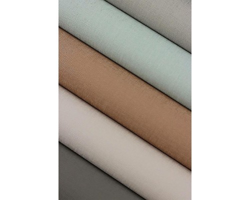 Обои RASCH Garden 688009 Винил на флизелине (0,53x10,05) Бирюзовый, Однотонные/Рогожка