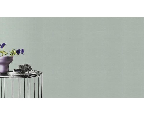 Обои RASCH Garden 688009 Винил на флизелине (0,53x10,05) Бирюзовый, Однотонные/Рогожка