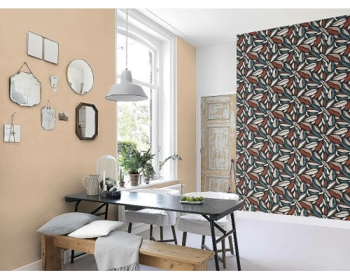 Обои RASCH Garden 690774 Винил на флизелине (0,53x10,05) Бежевый, Однотонные/Рогожка