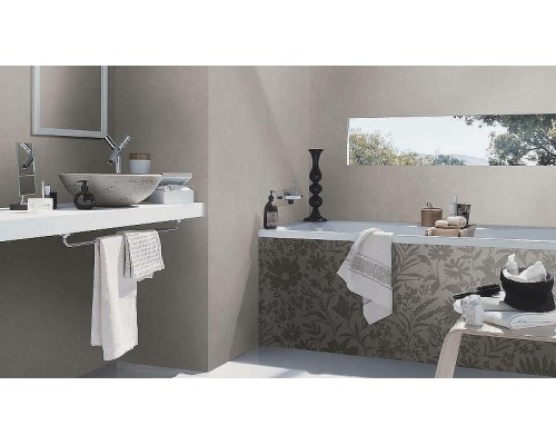 Обои RASCH Garden 330083 Винил на флизелине (0,53x10,05) Серый, Однотонные/Рогожка