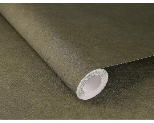 Обои RASCH Garden 330120 Винил на флизелине (0,53x10,05) Зеленый/Коричневый, Однотонные/Рогожка