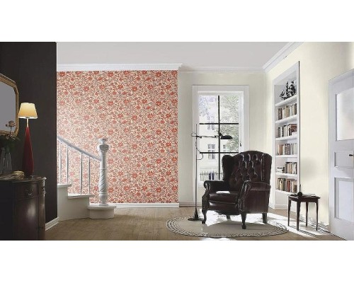 Обои RASCH Garden 330007 Винил на флизелине (0,53x10,05) Белый/Бежевый, Однотонные/Рогожка