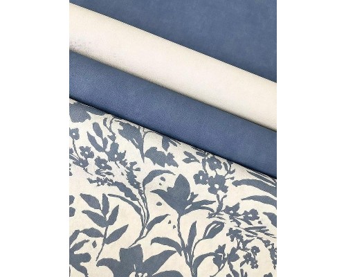 Обои RASCH Garden 330007 Винил на флизелине (0,53x10,05) Белый/Бежевый, Однотонные/Рогожка