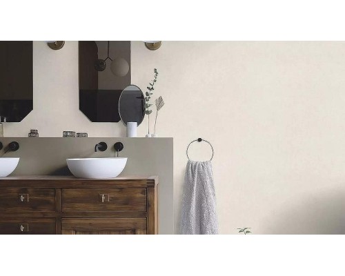 Обои RASCH Garden 330014 Винил на флизелине (0,53x10,05) Бежевый, Однотонные/Рогожка