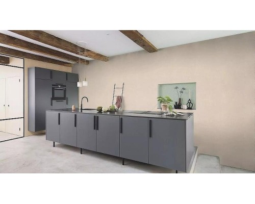 Обои RASCH Garden 330021 Винил на флизелине (0,53x10,05) Бежевый/Серый, Однотонные/Рогожка