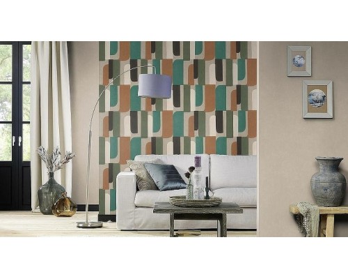 Обои RASCH Garden 330038 Винил на флизелине (0,53x10,05) Коричневый, Однотонные/Рогожка