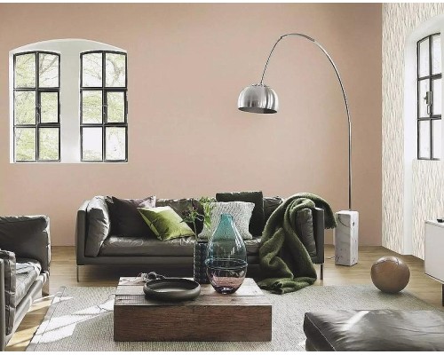 Обои RASCH Garden 330045 Винил на флизелине (0,53x10,05) Коричневый, Однотонные/Рогожка