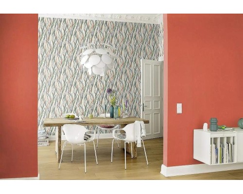 Обои RASCH Garden 330113 Винил на флизелине (0,53x10,05) Красный, Однотонные/Рогожка