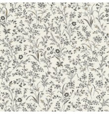 Обои RASCH Garden 869408 Винил на флизелине (0,53x10,05) Белый/Бежевый/Коричневый, Цветы