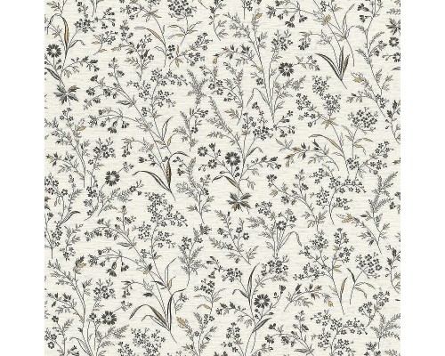Обои RASCH Garden 869408 Винил на флизелине (0,53x10,05) Белый/Бежевый/Коричневый, Цветы