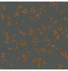 Обои Marburg City Romance 35003 Винил на флизелине (1,06x10,05) Синий/Бежевый, Листья