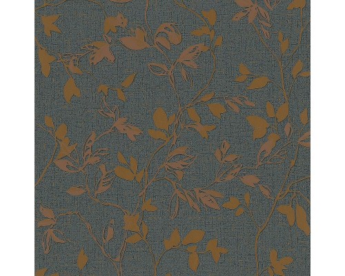 Обои Marburg City Romance 35003 Винил на флизелине (1,06x10,05) Синий/Бежевый, Листья
