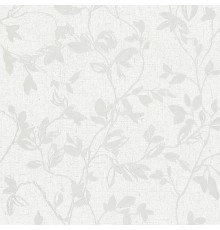 Обои Marburg City Romance 35005 Винил на флизелине (1,06x10,05) Белый/Серый, Листья
