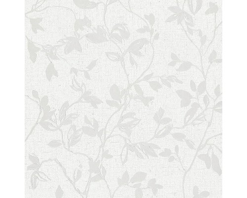 Обои Marburg City Romance 35005 Винил на флизелине (1,06x10,05) Белый/Серый, Листья