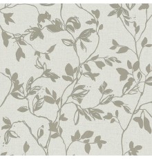 Обои Marburg City Romance 35006 Винил на флизелине (1,06x10,05) Серый/Зеленый, Листья