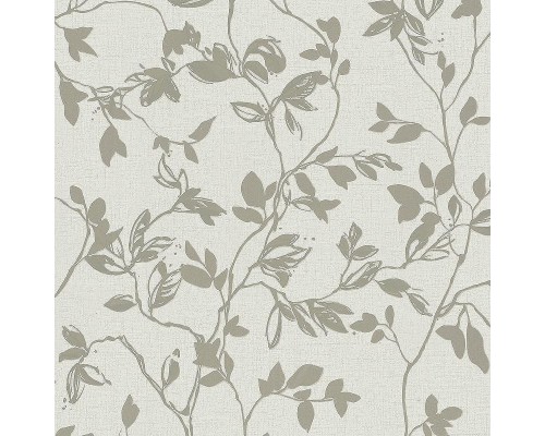 Обои Marburg City Romance 35006 Винил на флизелине (1,06x10,05) Серый/Зеленый, Листья