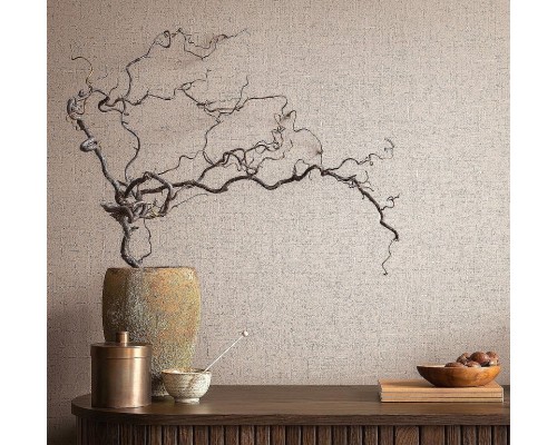 Обои Marburg City Romance 35007 Винил на флизелине (1,06x10,05) Бежевый/Серый, Рогожка