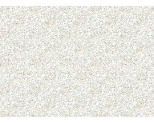 Обои Grandeco Time 3 TJ 3201 Винил на флизелине (1,06x10,05) Бежевый/Серый, Листья/Рогожка